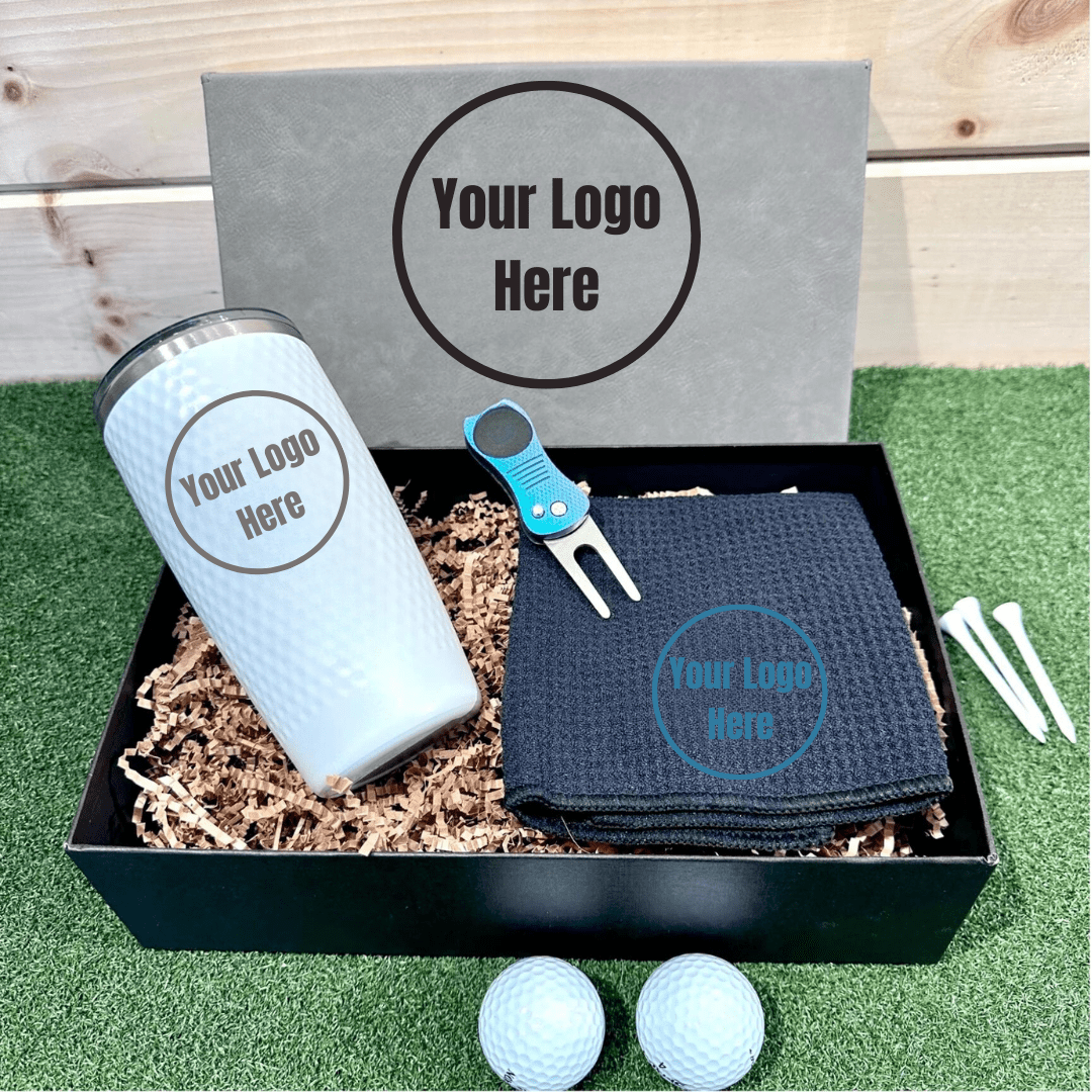 Personalized Custom Logo Golf Gift Box Set for her, Customized Gifts for Women by Groovy Girl Gifts