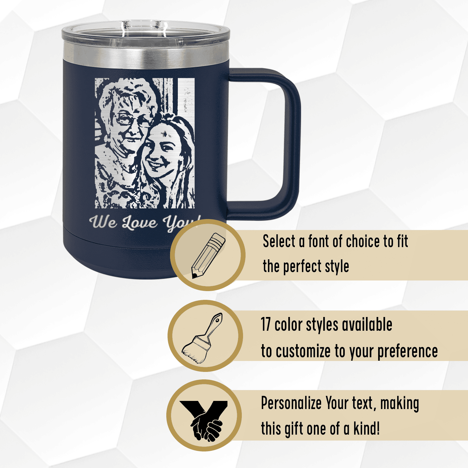 Personalized Coffee and Memories Mug for her, Customized Gifts for Women by Groovy Girl Gifts