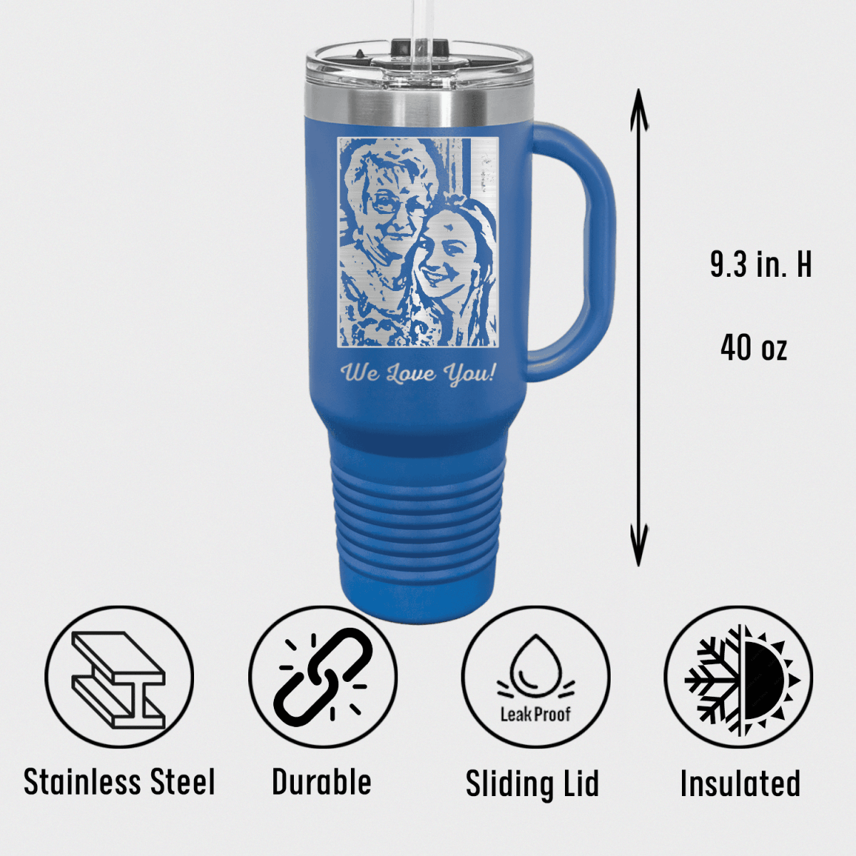 Personalized Sips Of Love Mother's Day Tumbler for her, Customized Gifts for Women by Groovy Girl Gifts