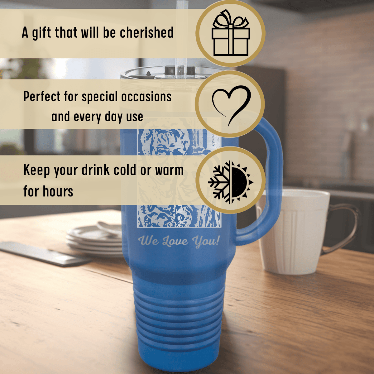 Personalized Sips Of Love Mother's Day Tumbler for her, Customized Gifts for Women by Groovy Girl Gifts