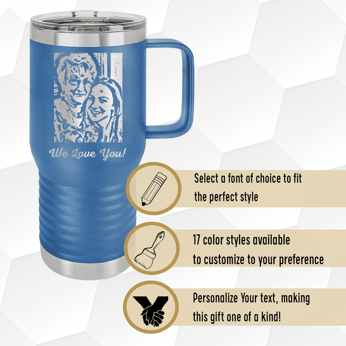 Personalized Traveling Memories Mug for her, Customized Gifts for Women by Groovy Girl Gifts