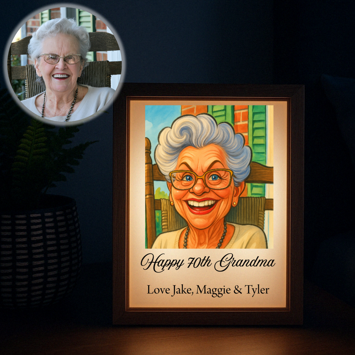 Birthday Caricature Light Box