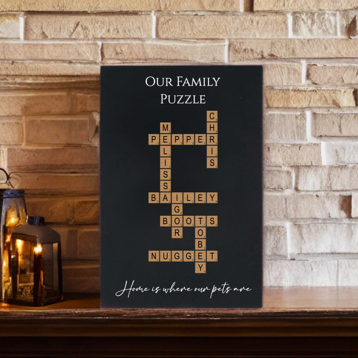 Our Family Crossword Sign