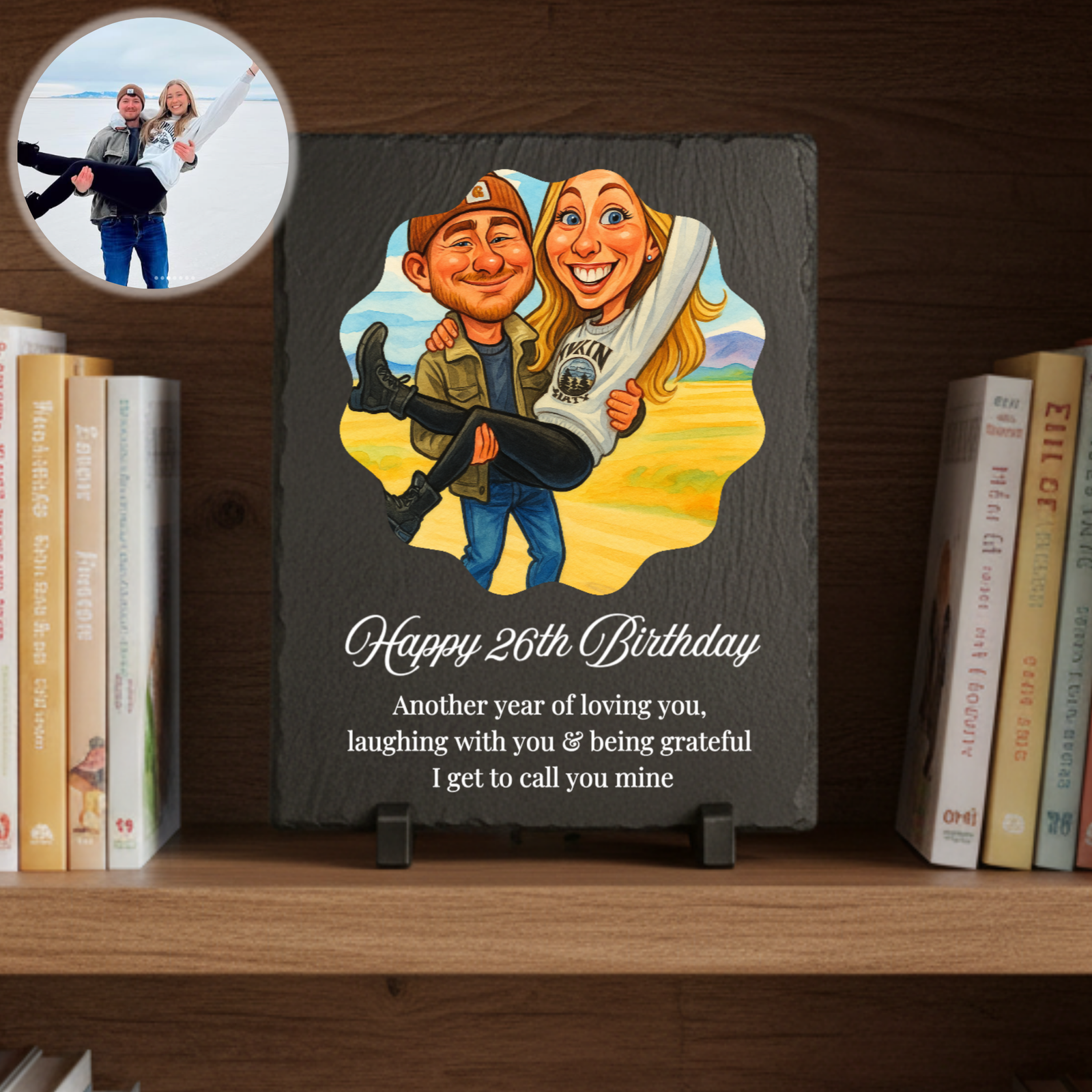 Custom Caricature Slate Plaque