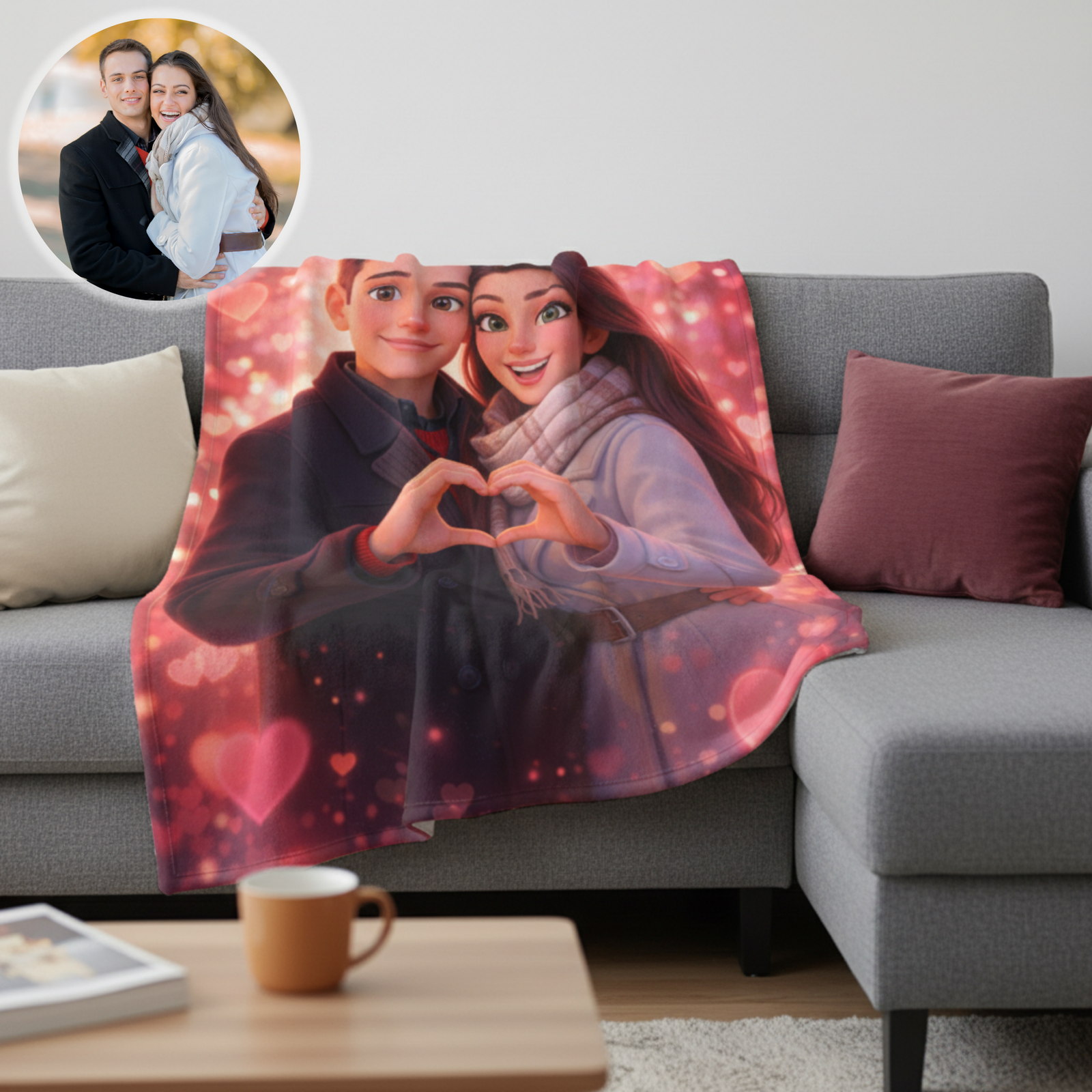 Cuddled Up In Love Blanket