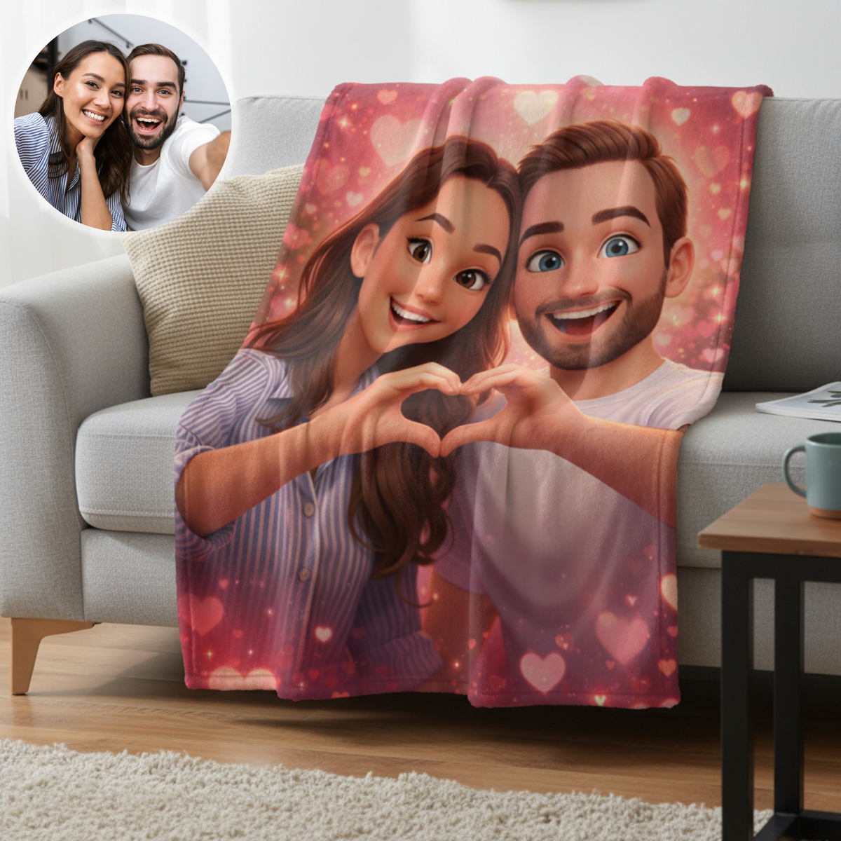 Cuddled Up In Love Blanket