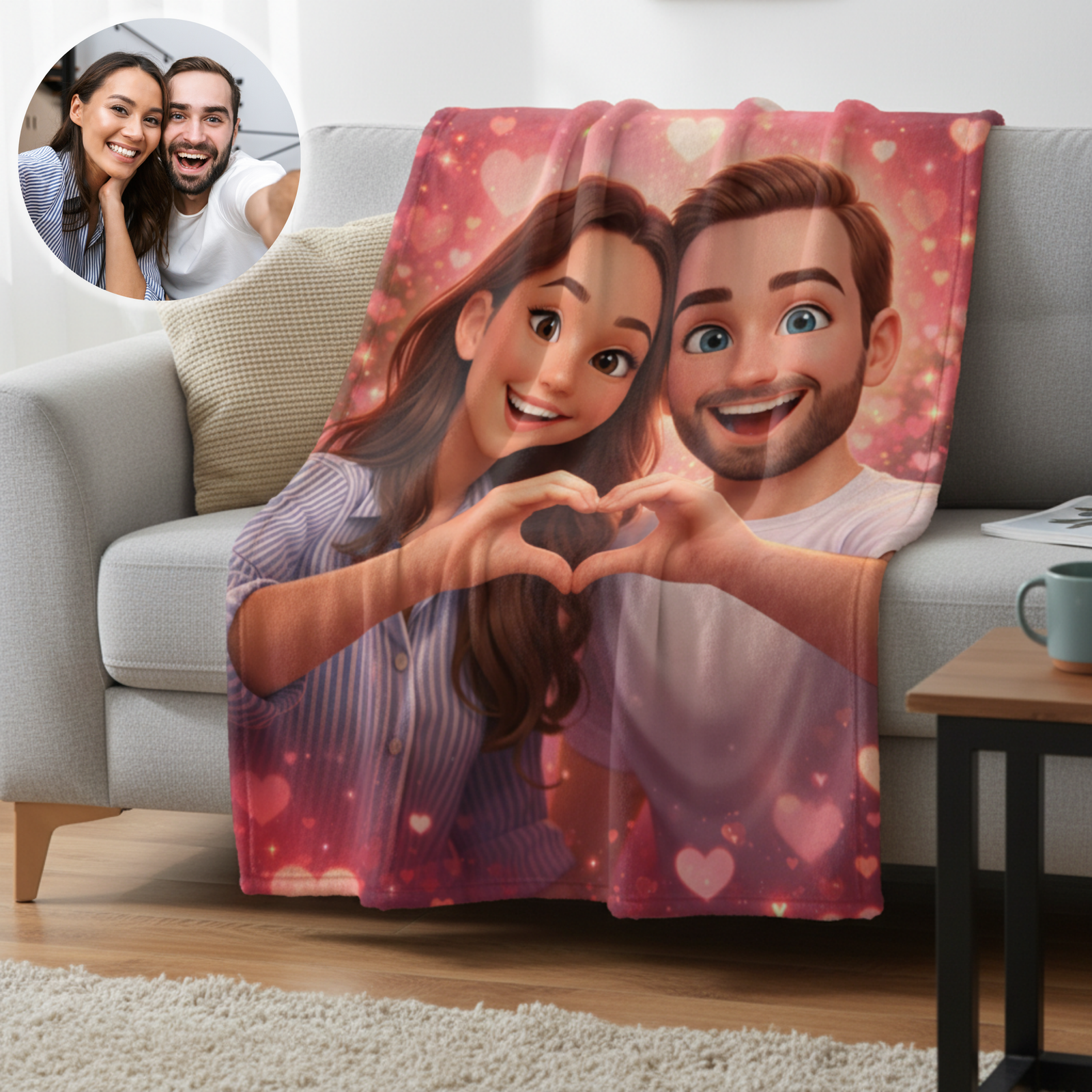 Cuddled Up In Love Blanket