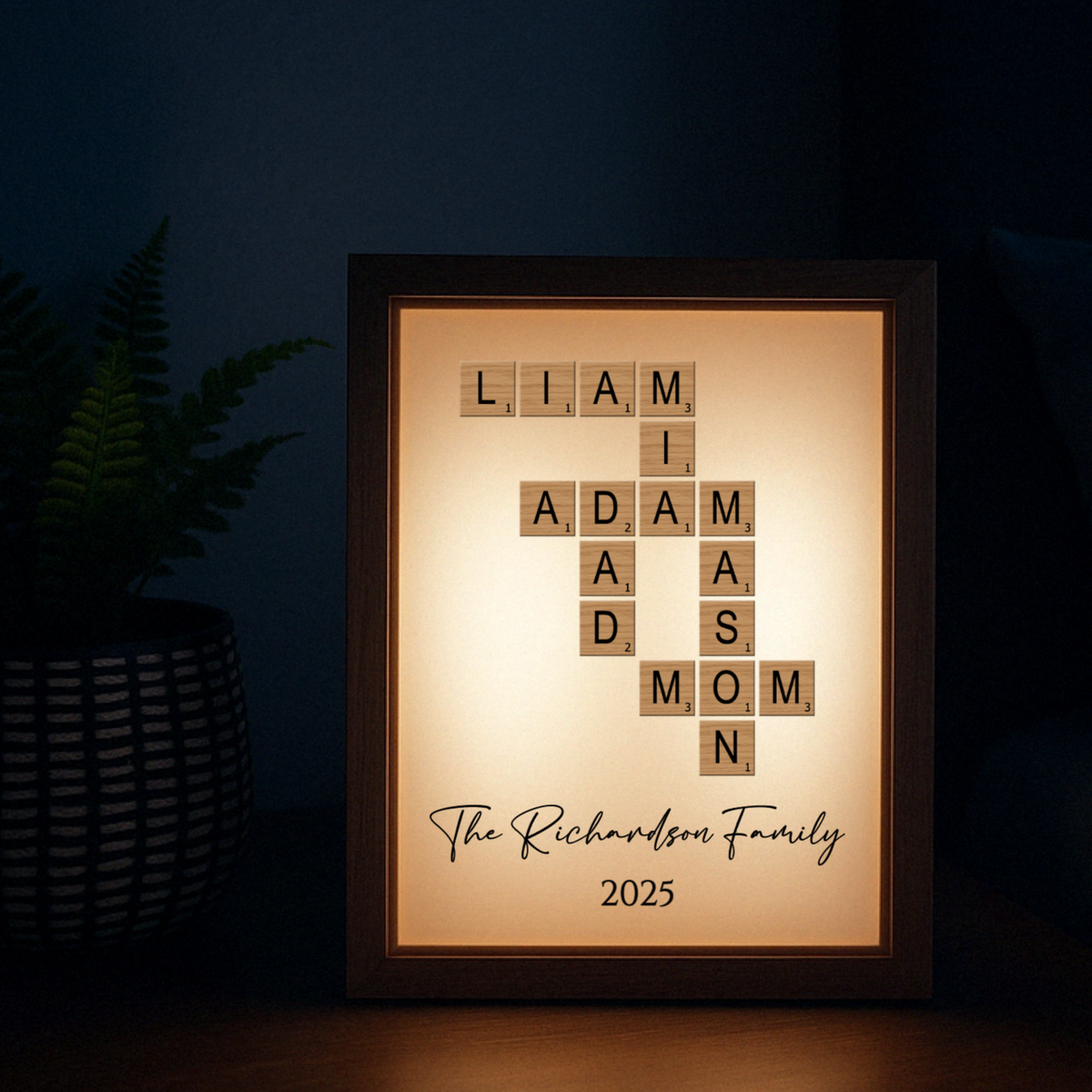 Our Family&#39;s Crossword Light Box