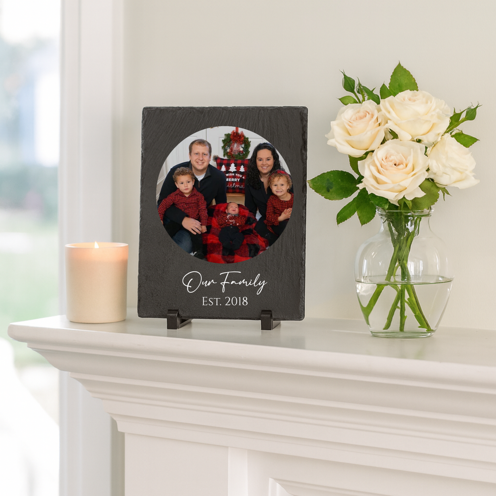 Cherished Memories Photo Slate Frame