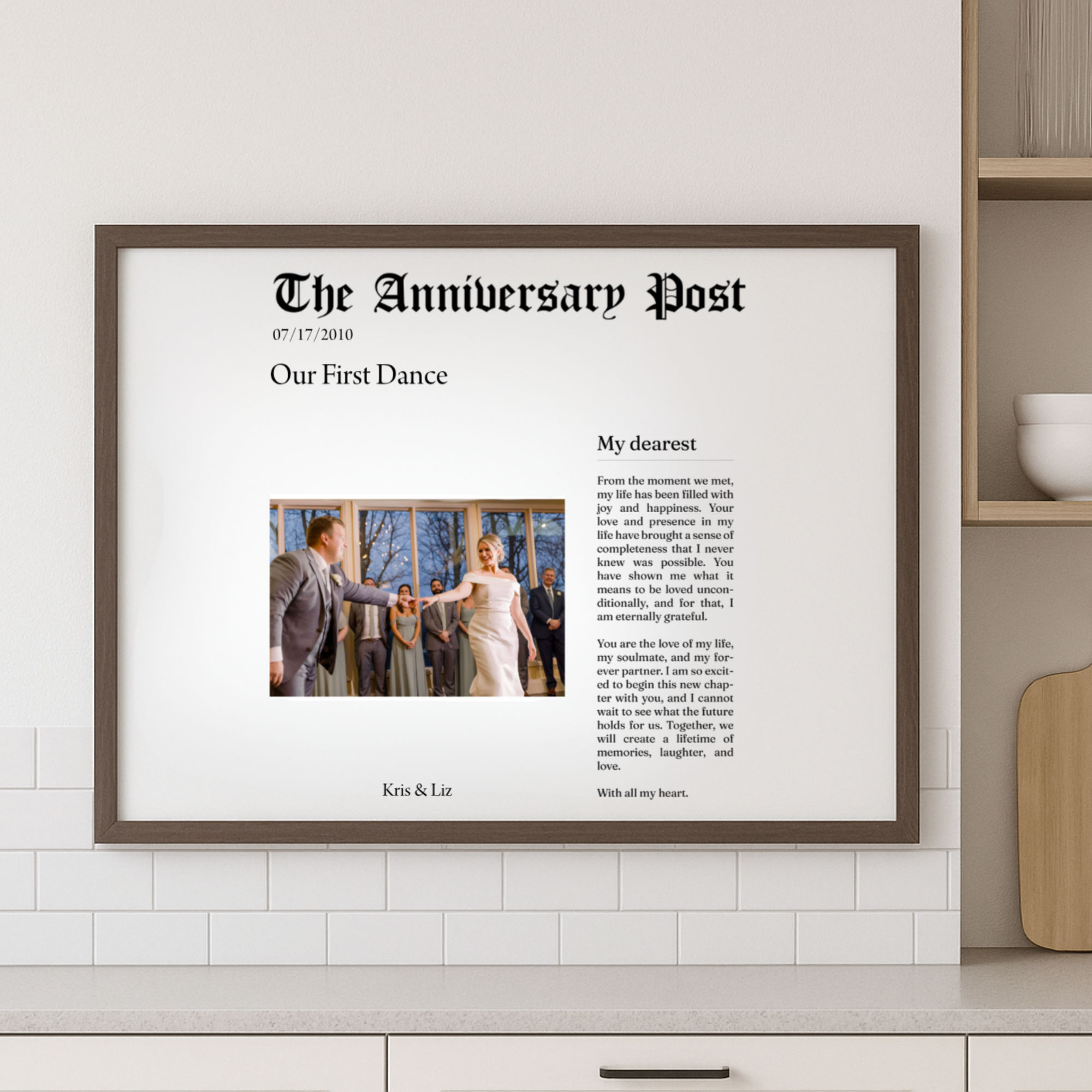 Anniversary Photo Frame