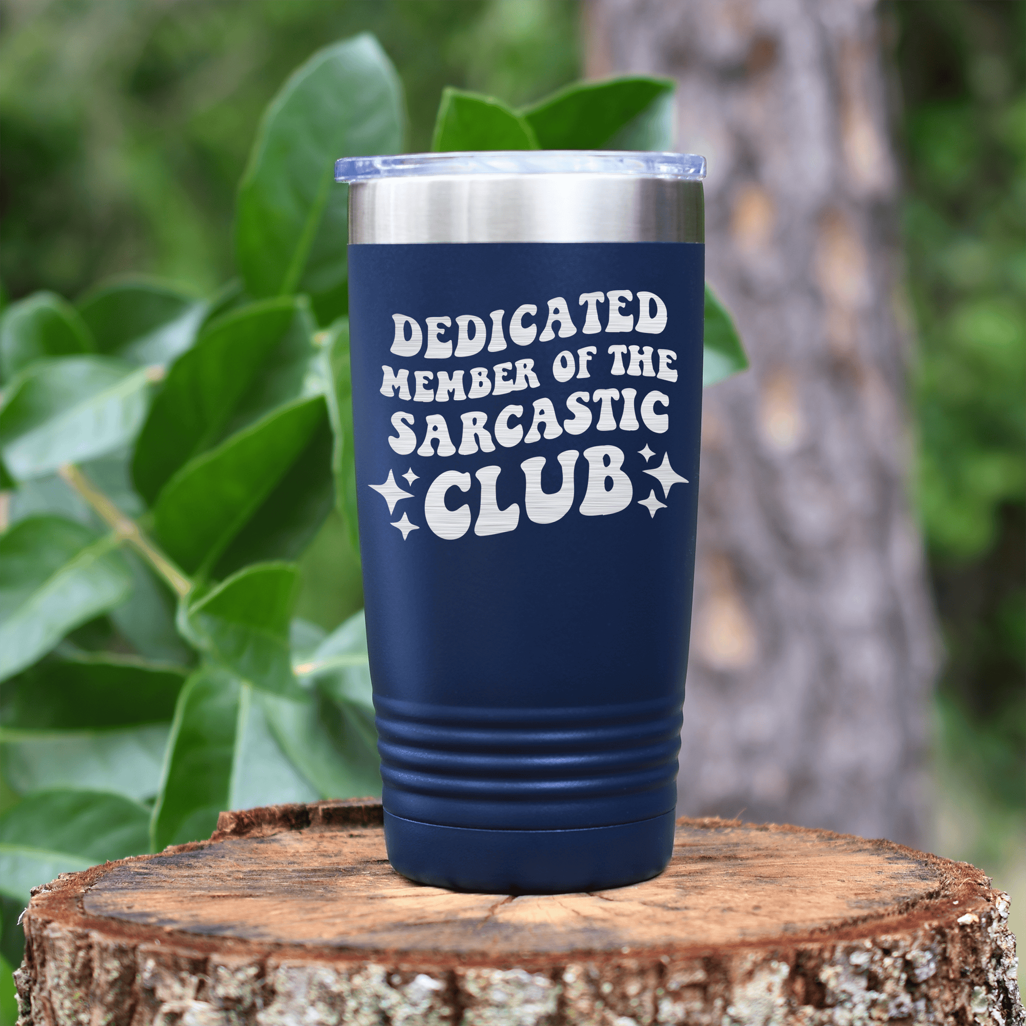 Navy pickelball tumbler Dedicated Sarcasm Club