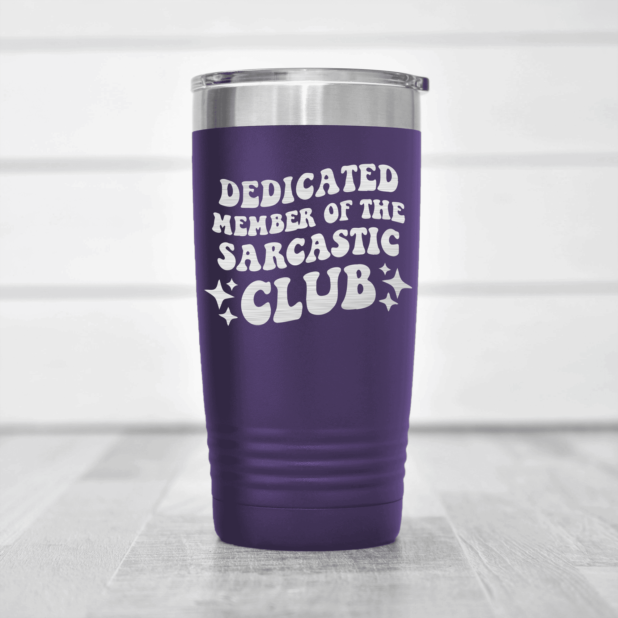 Purple pickelball tumbler Dedicated Sarcasm Club
