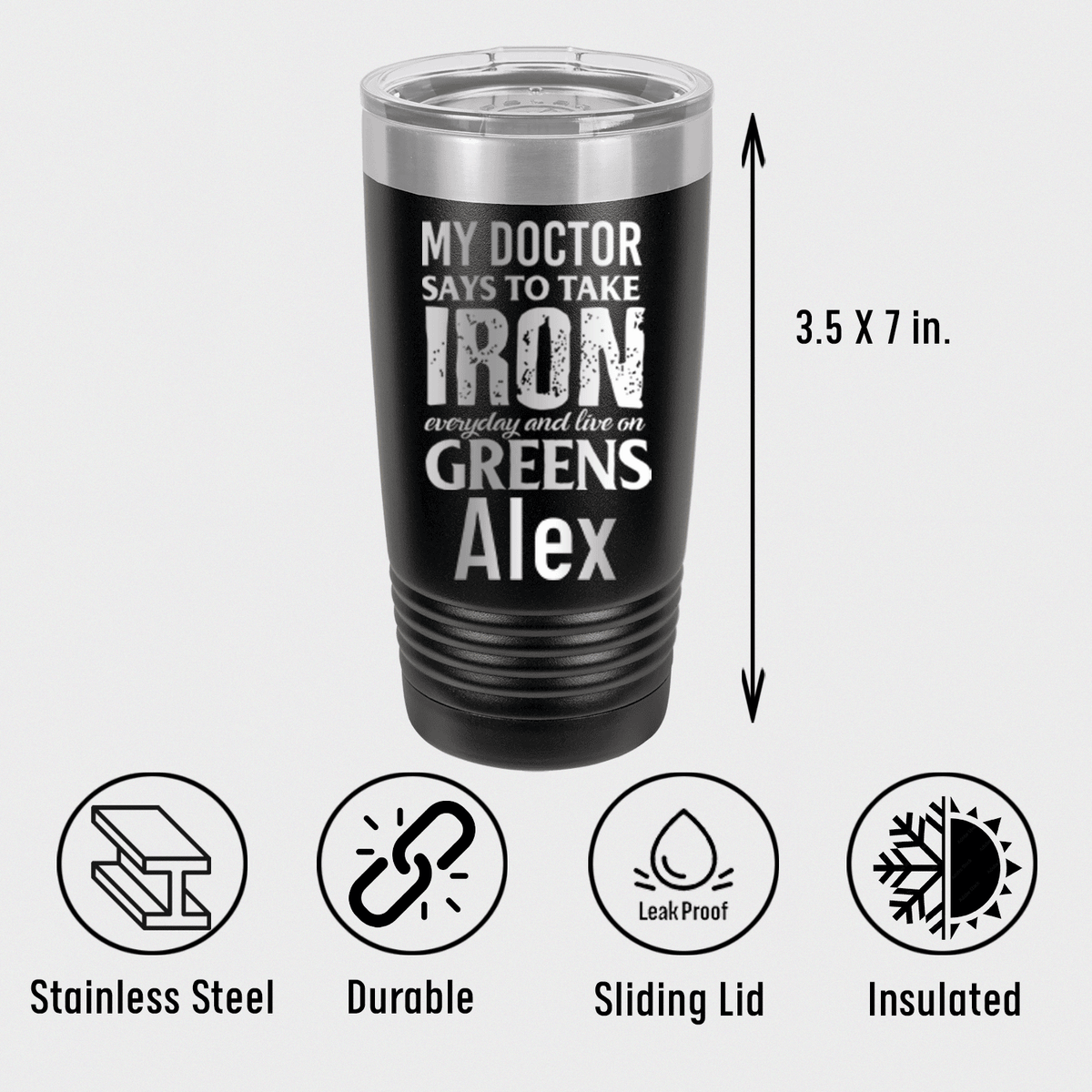 Personalized Doctors Orders For Golf Tumbler for her, Customized Gifts for Women by Groovy Girl Gifts