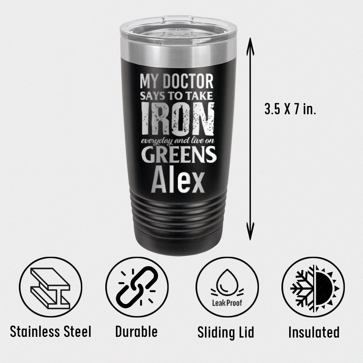 Personalized Doctors Orders For Golf Tumbler for her, Customized Gifts for Women by Groovy Girl Gifts