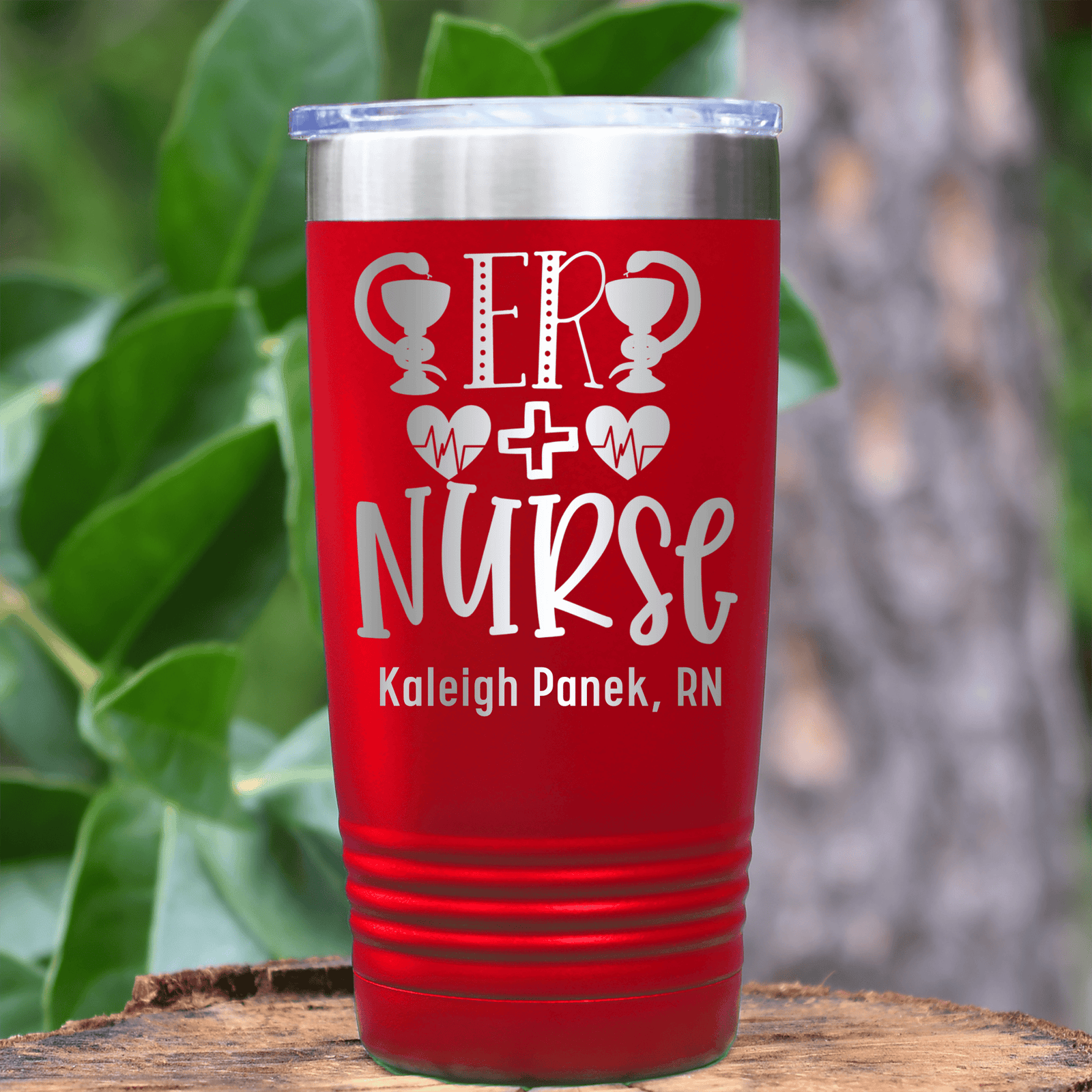Teal Nurse Tumbler With Er Nurse Design