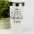 White Birthday Tumbler With Eighty And Fabulous Design