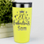 Yellow Birthday Tumbler With Eighty And Fabulous Design