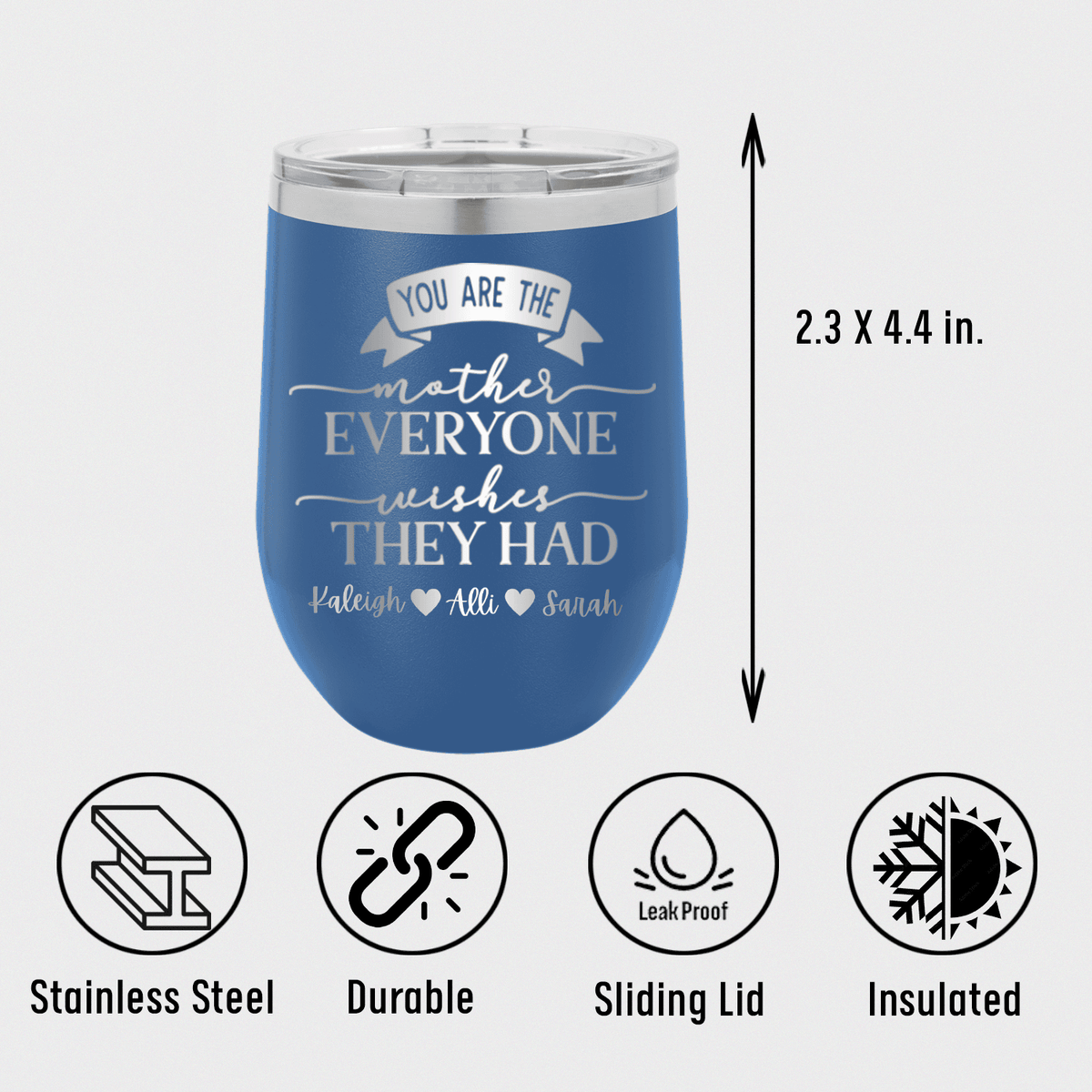 Personalized Everyone Wishes They Had You Wine Tumbler for her, Customized Gifts for Women by Groovy Girl Gifts