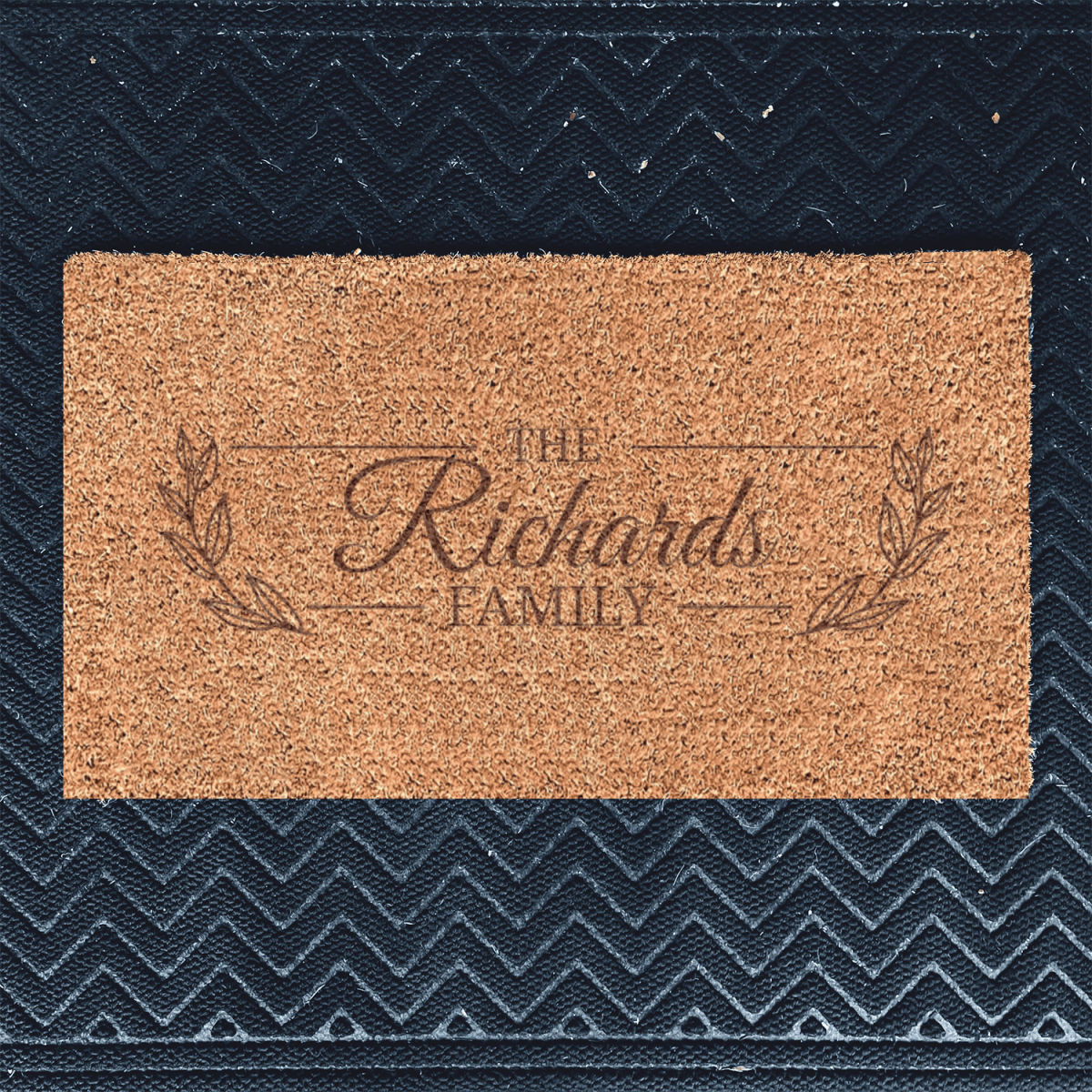 Personalized Family Noble Knot Engraved Door Mat for her, Customized Gifts for Women by Groovy Girl Gifts