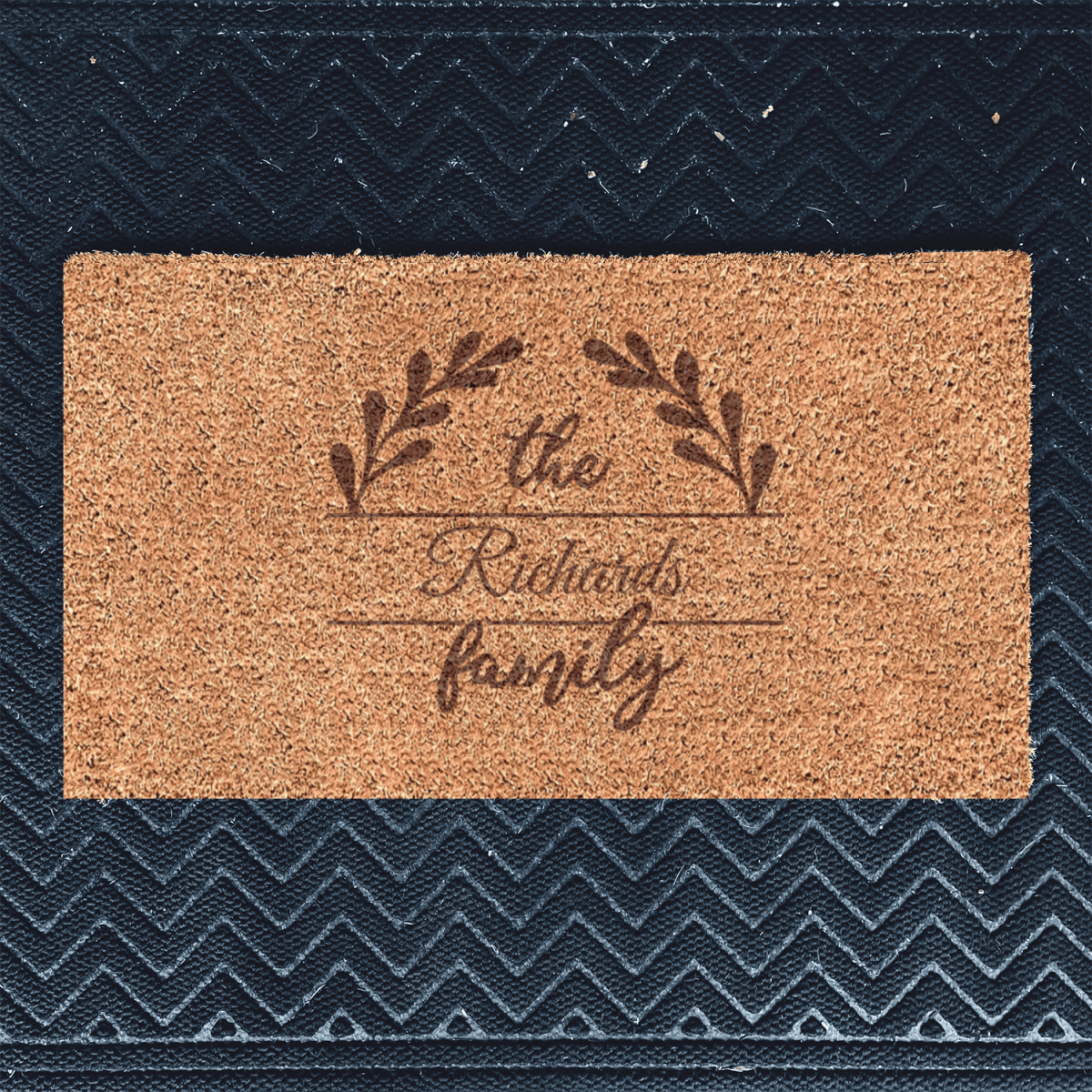 Personalized Family Vines Engraved Door Mat for her, Customized Gifts for Women by Groovy Girl Gifts
