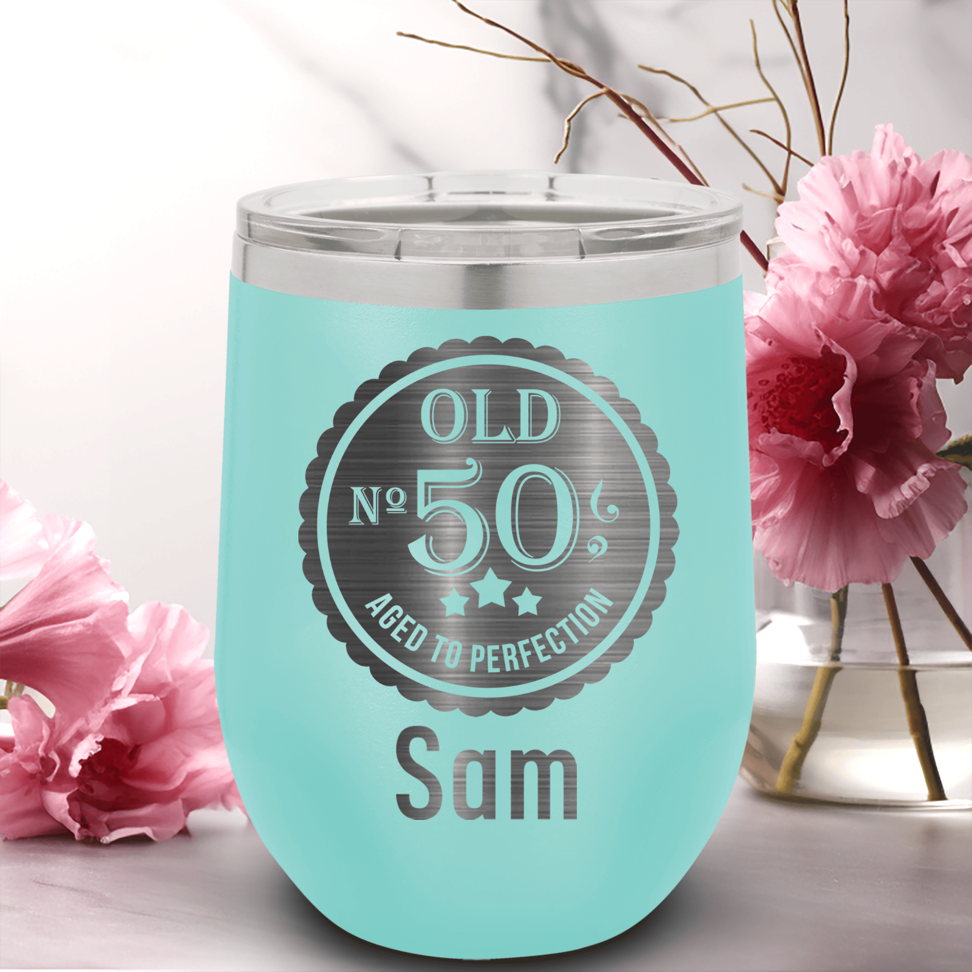 Fifty Aged To Perfection Wine Tumbler