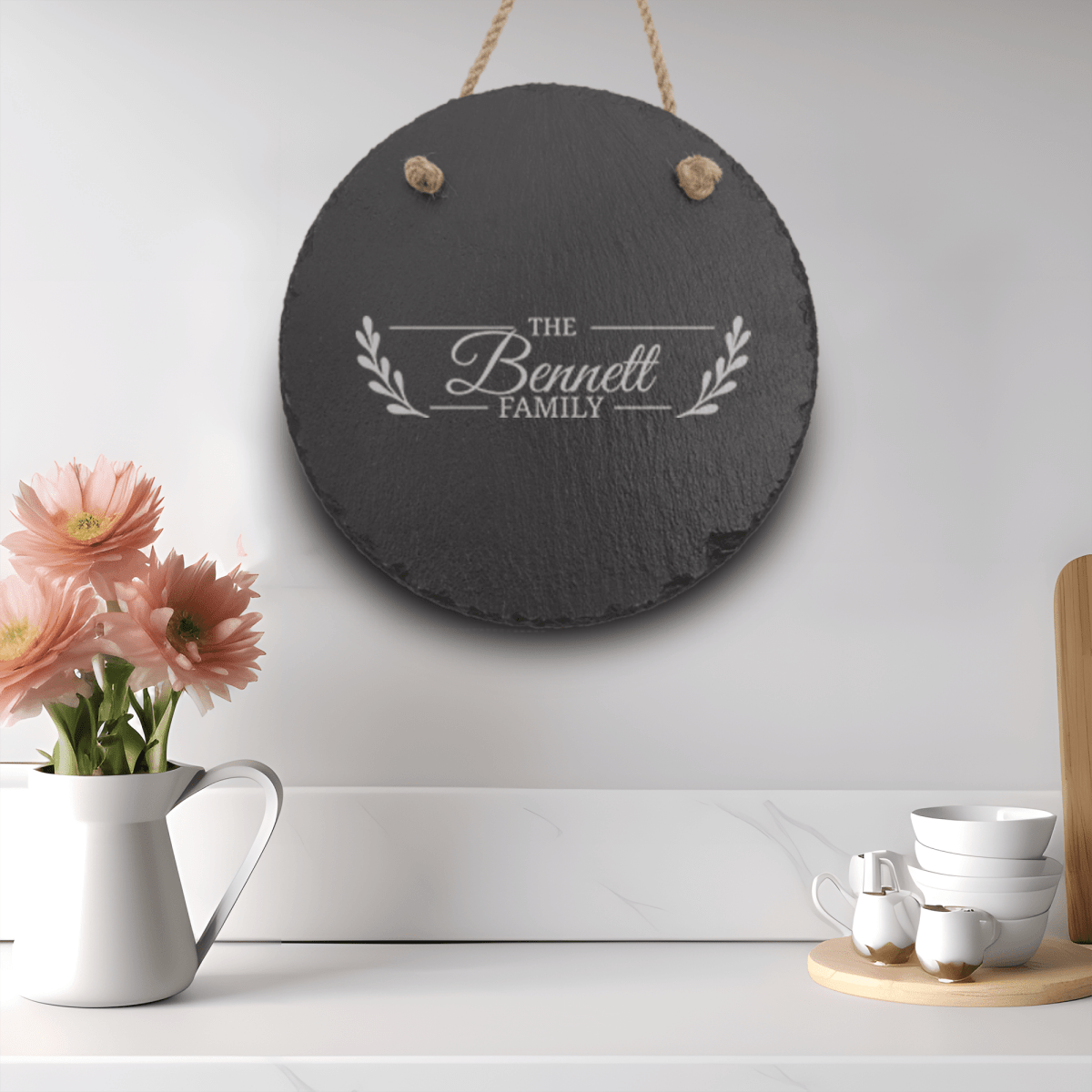 Personalized Flourishing Family Slate Wall Decor for her, Customized Gifts for Women by Groovy Girl Gifts