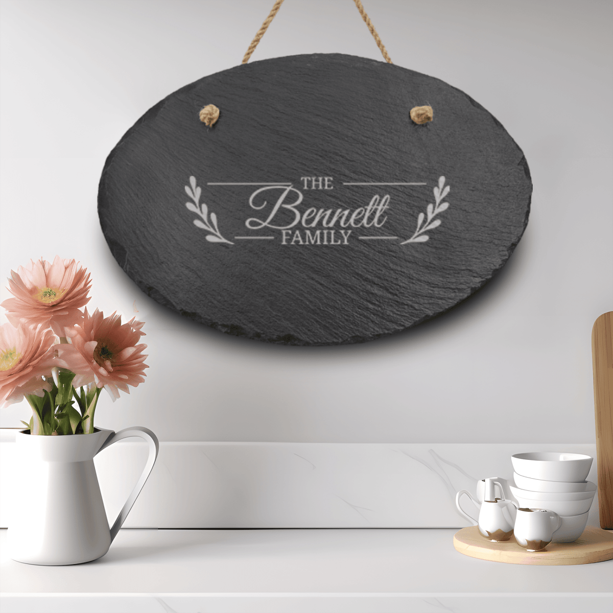 Personalized Flourishing Family Slate Wall Decor for her, Customized Gifts for Women by Groovy Girl Gifts