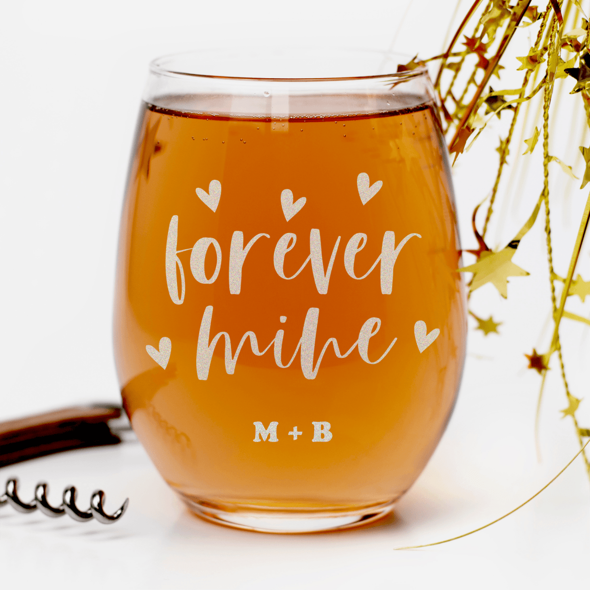 Forever Mine Stemless Wine Glass