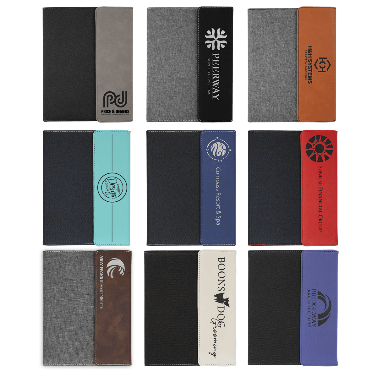 Personalized Company Logo Portfolio for her, Customized Gifts for Women by Groovy Girl Gifts