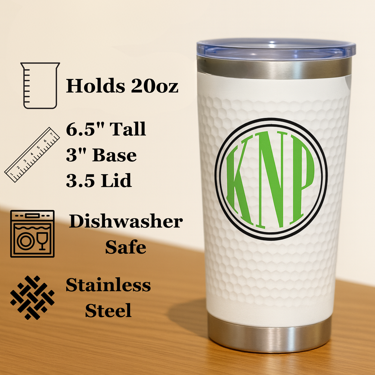 Monogrammed On-the-Go Tumbler