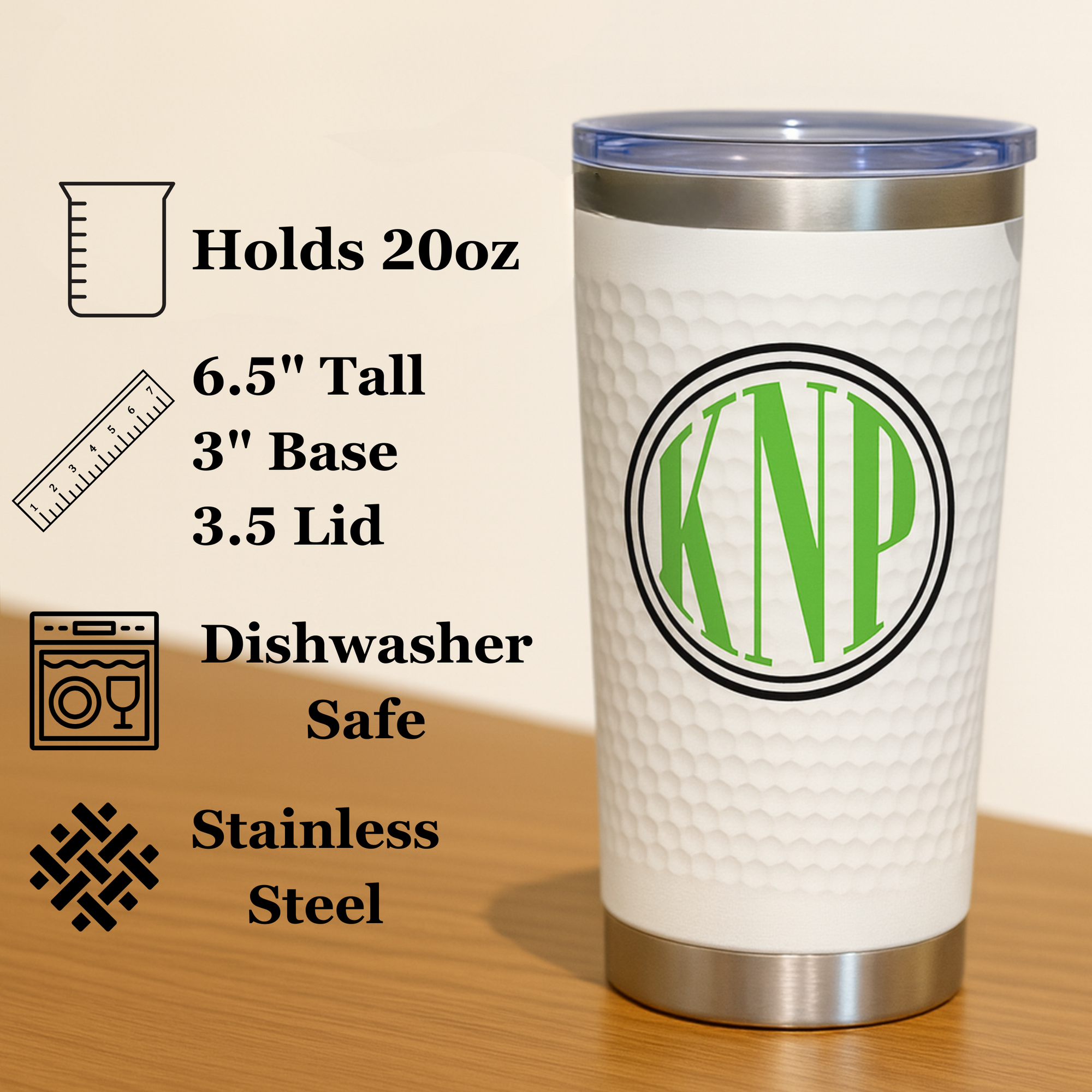 Monogrammed On-the-Go Tumbler