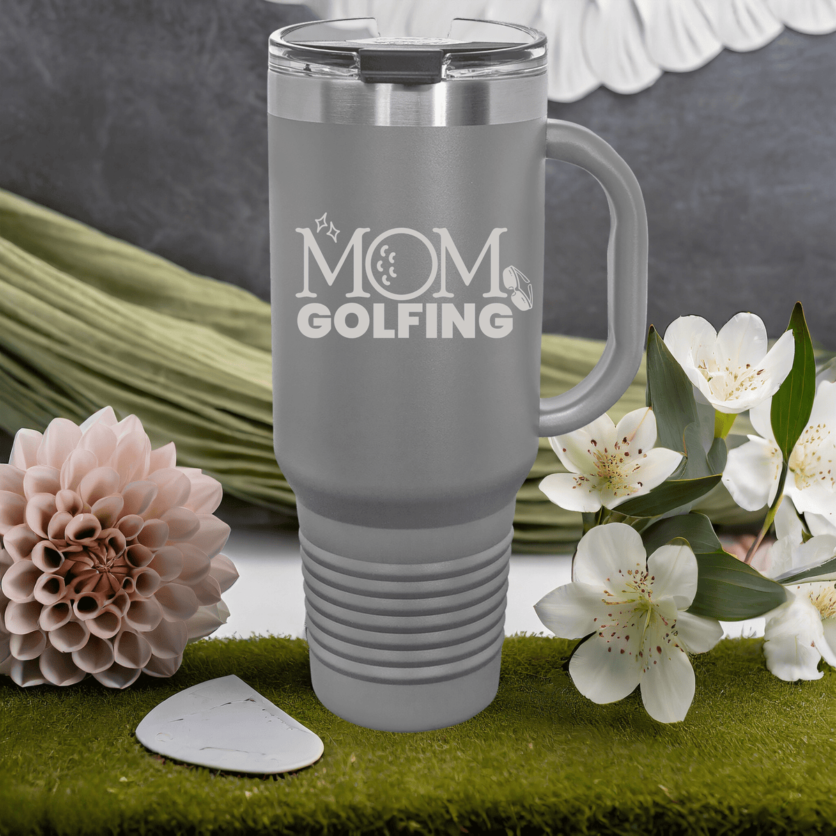Stylish Mom&#39;s Birdie Buddy Tumbler with golf-themed design

golf mom tumbler