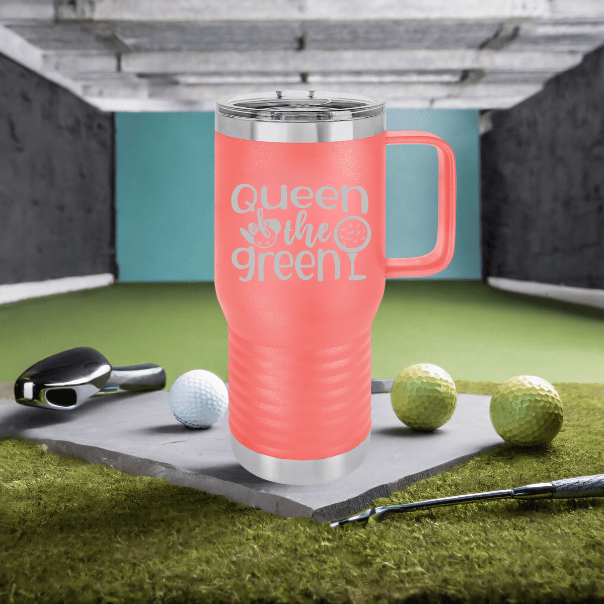 Personalized Tee Time Golf Mom Tumbler for her, Customized Gifts for Women by Groovy Girl Gifts