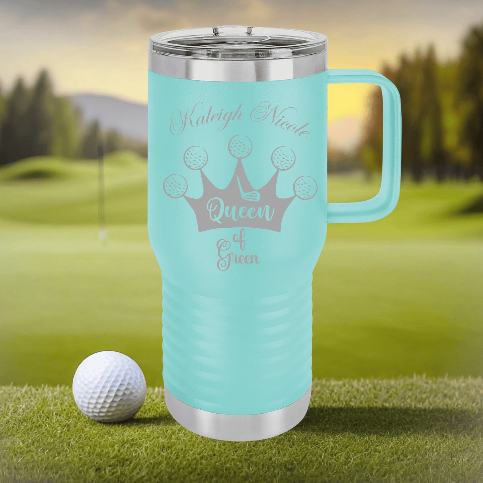 Personalized Birdie Bliss Golf Tumbler for her, Customized Gifts for Women by Groovy Girl Gifts