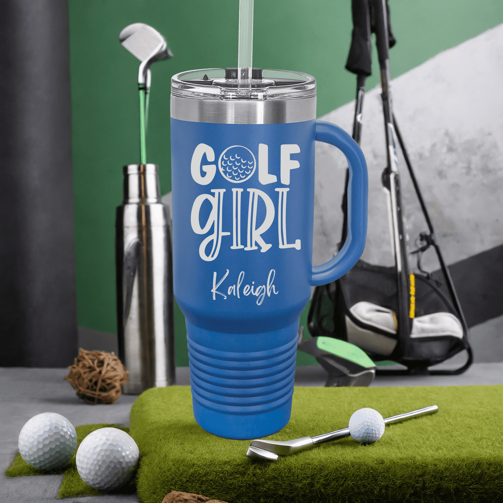 Stylish Mom's Birdie Buddy Tumbler with golf-themed design

golf mom tumbler