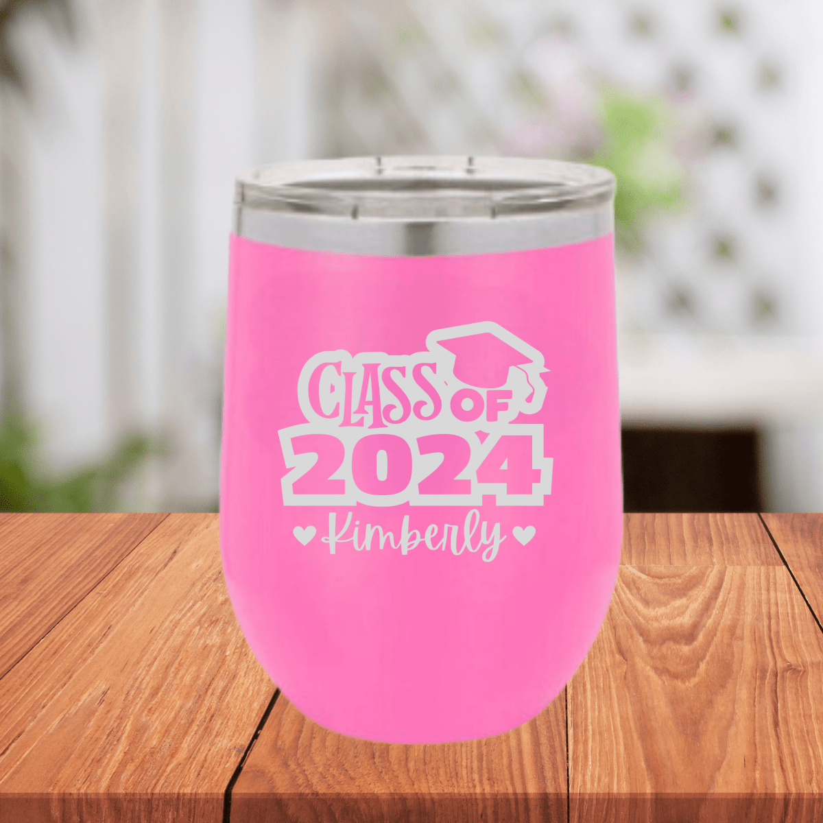 Personalized Graduation Stemless Tumbler for her, Customized Gifts for Women by Groovy Girl Gifts