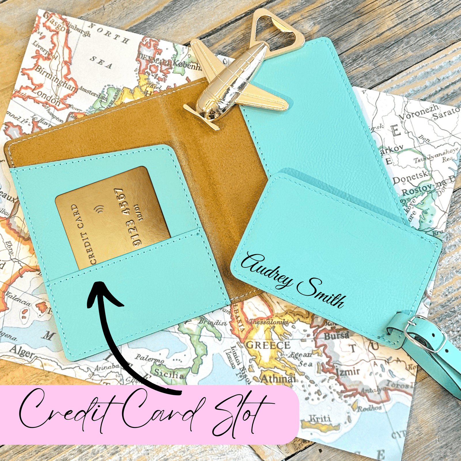 Personalized Travel Partners For Life Set for her, Customized Gifts for Women by Groovy Girl Gifts