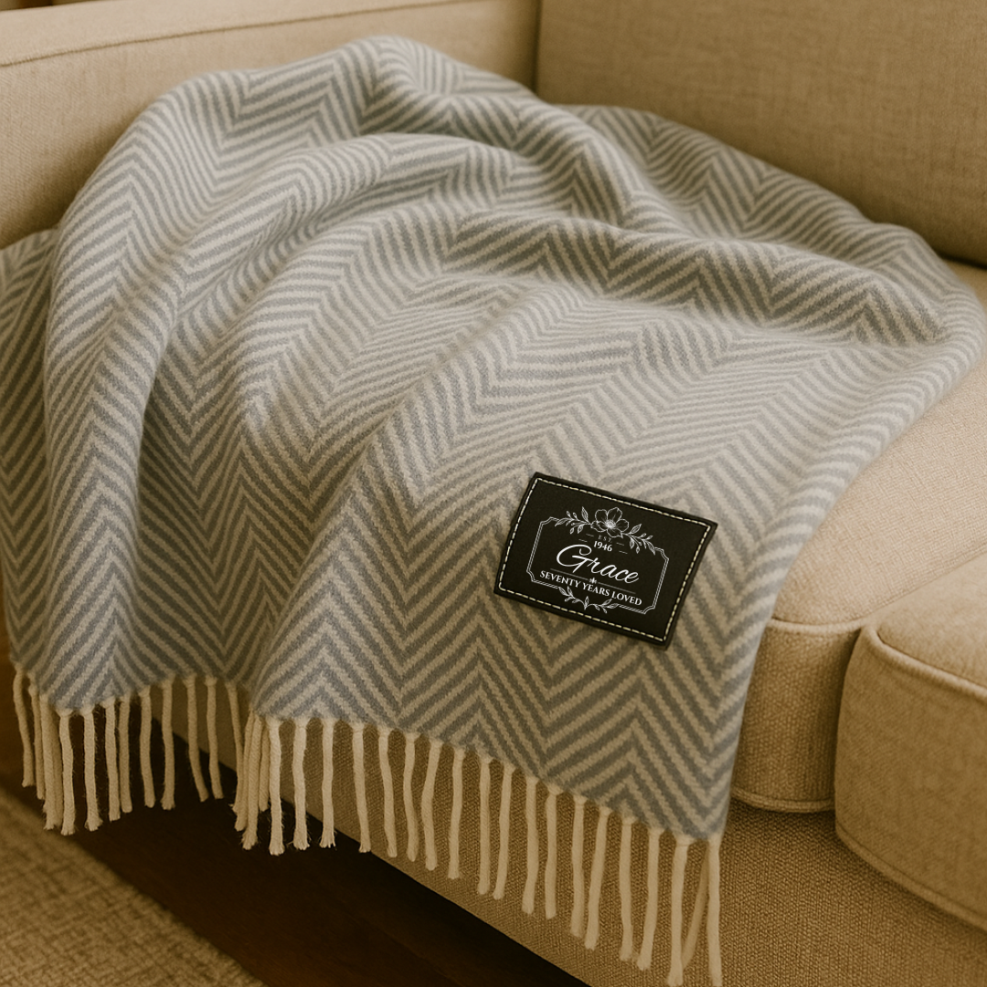 Birth Year Personalized Throw Blanket