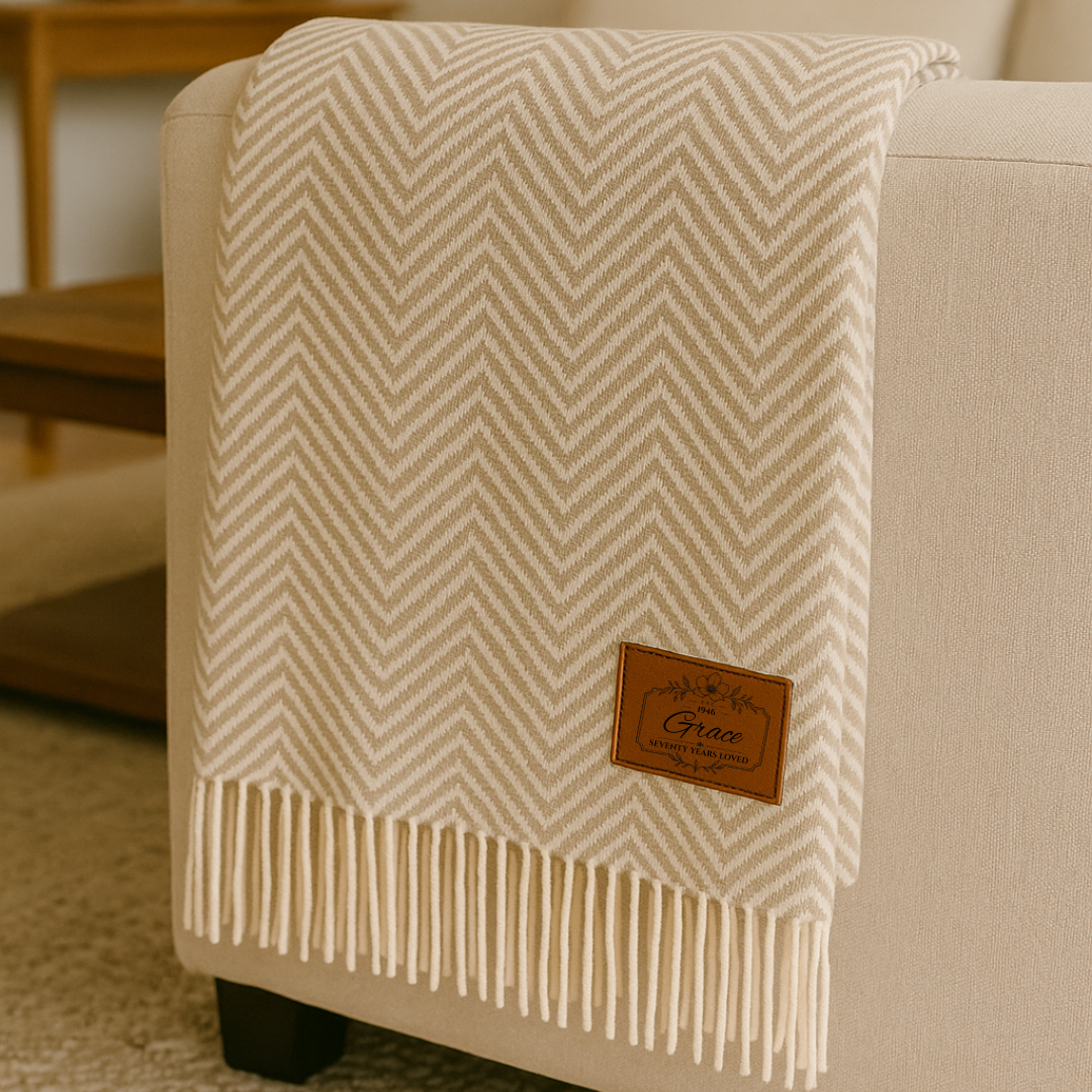 Birth Year Personalized Throw Blanket