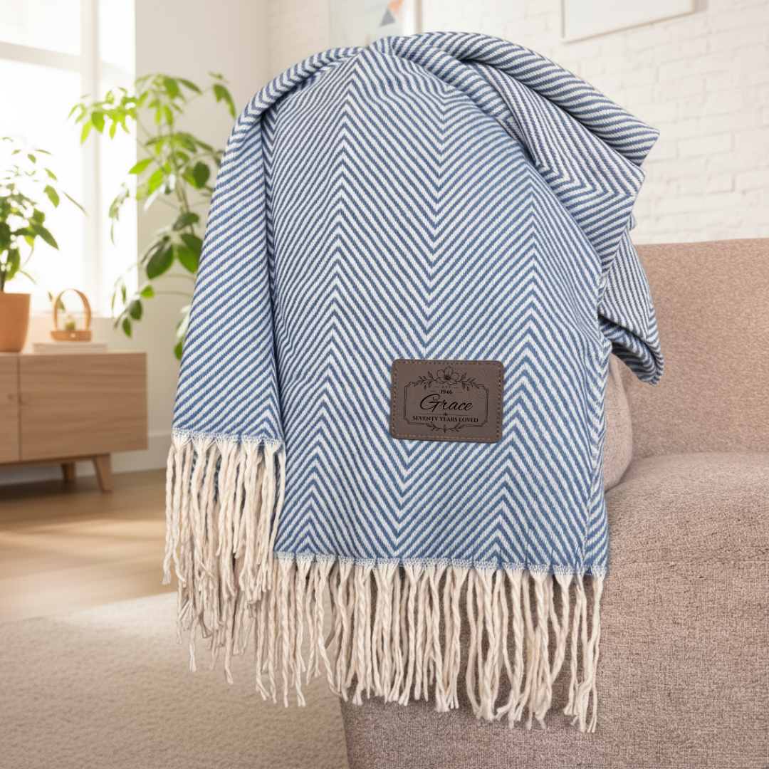 Birth Year Personalized Throw Blanket