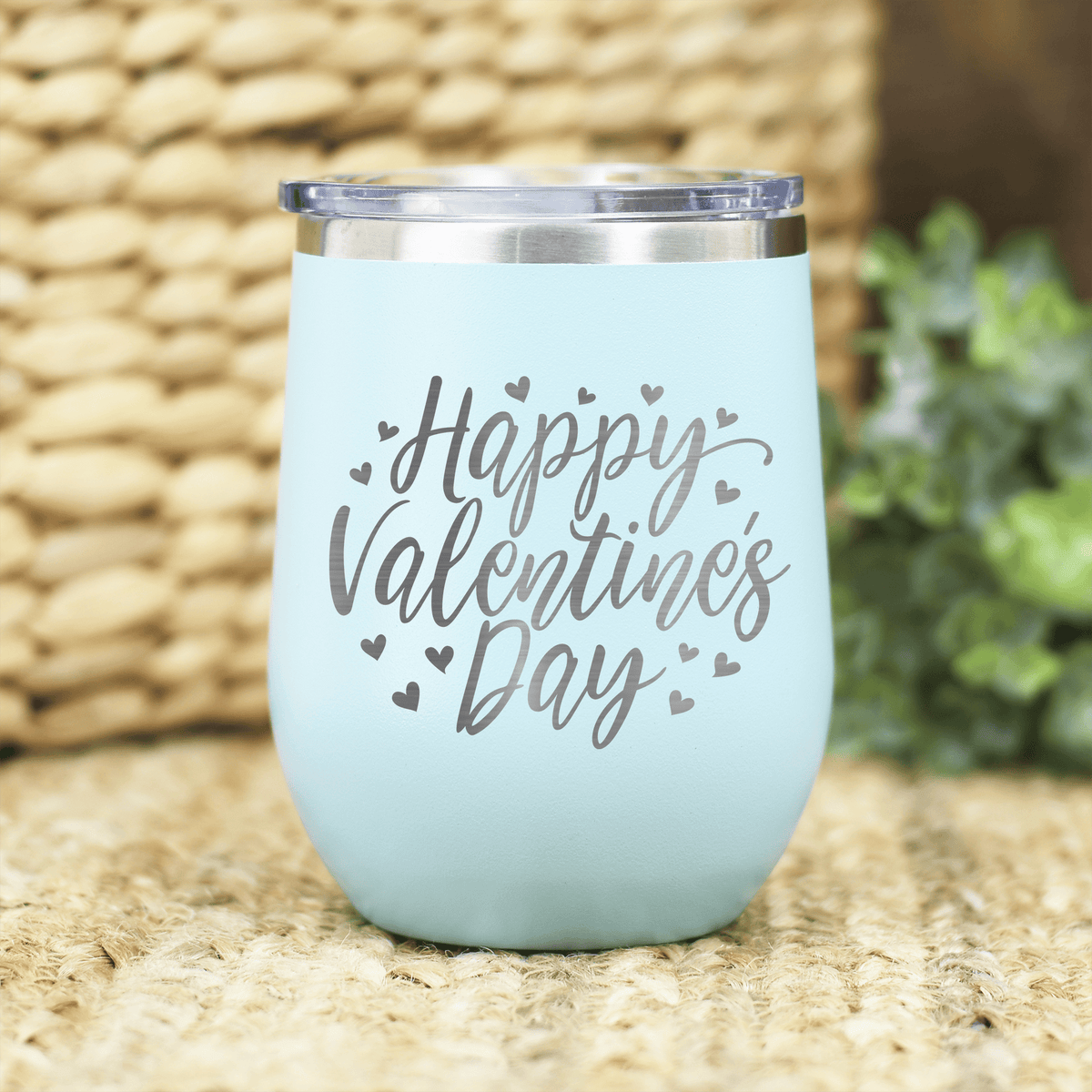 Happy Valentines Day Wine Tumbler