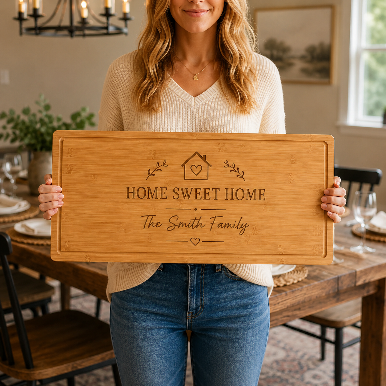 Personalized Housewarming Charcuterie Board