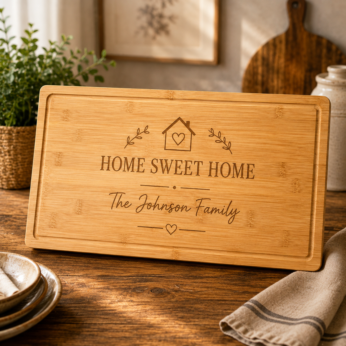 Personalized Housewarming Charcuterie Board