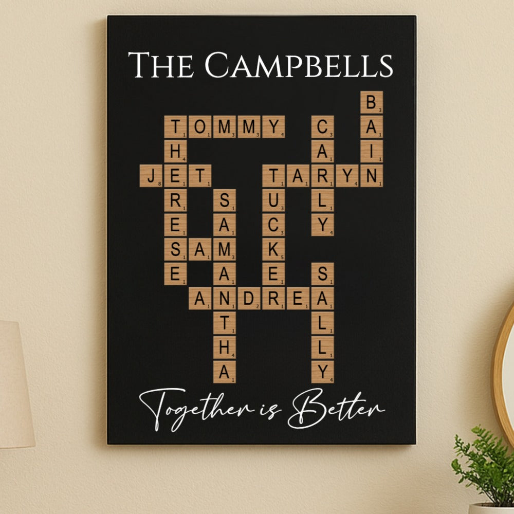 Our Family Crossword Sign