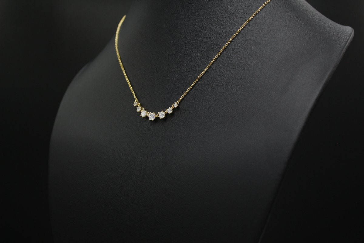 Personalized Best Friend Tribe Necklace with 7 Crystals for her, Customized Gifts for Women by Groovy Girl Gifts