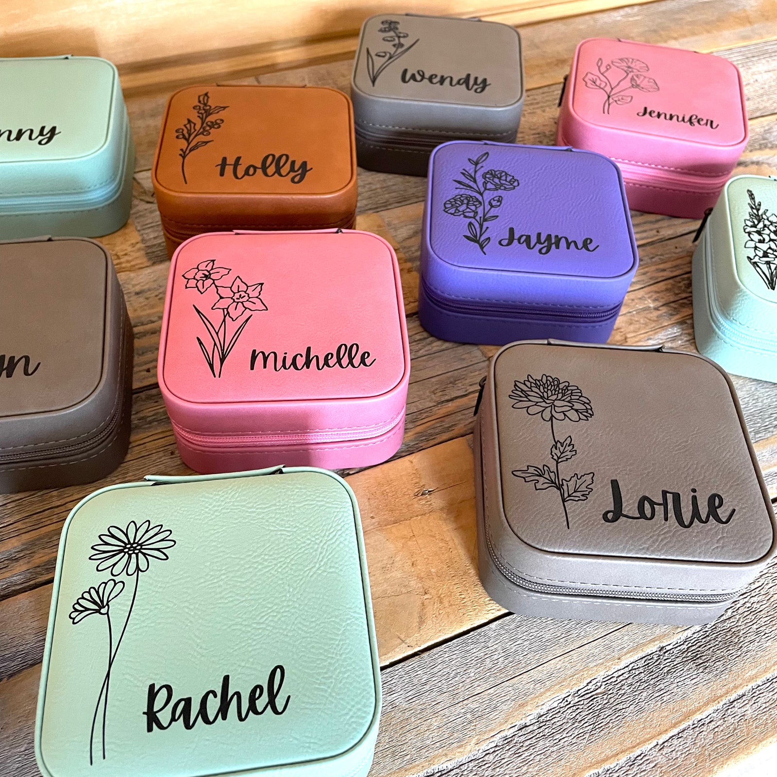 Personalized Birth Month Personalized Jewelry Box for her, Customized Gifts for Women by Groovy Girl Gifts
