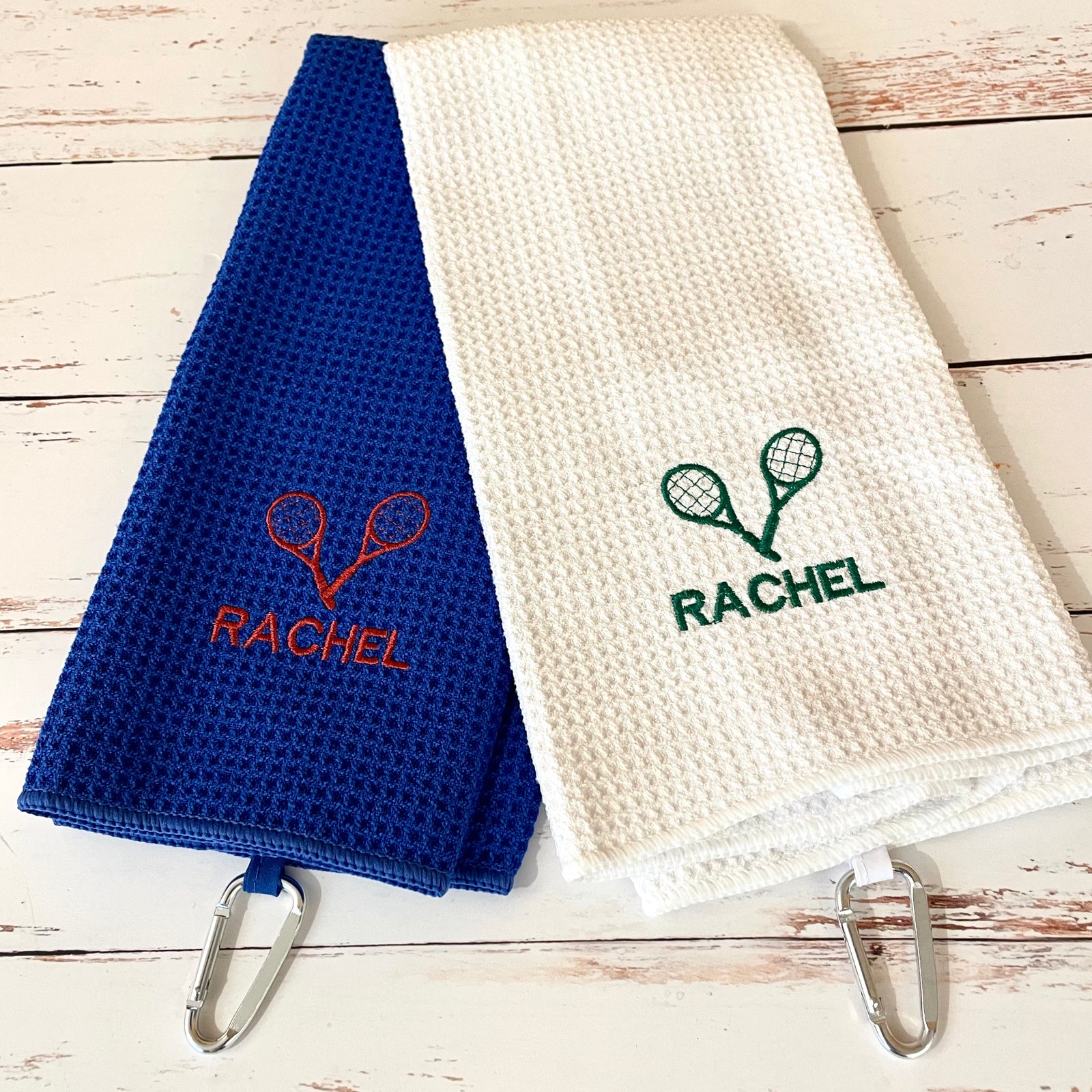 Personalized Custom Tennis Towel for her, Customized Gifts for Women by Groovy Girl Gifts