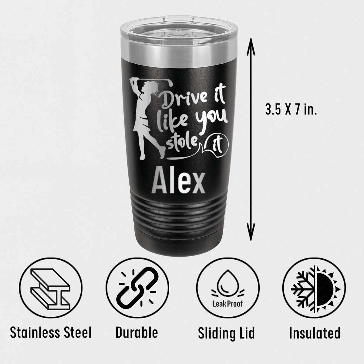 Personalized I Drive Like Its Stolen Tumbler for her, Customized Gifts for Women by Groovy Girl Gifts