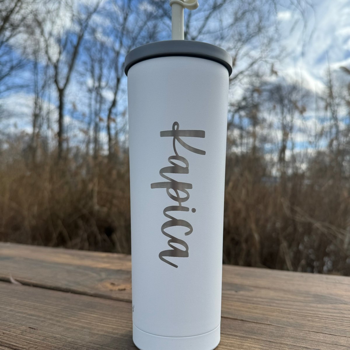 Personalized Signature Logo Printed Tumbler for her, Customized Gifts for Women by Groovy Girl Gifts