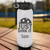 White Pickleball Water Bottle With Just Dink It Design